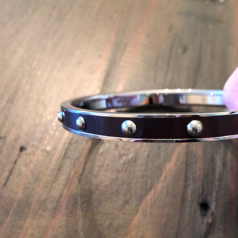 Coach Silver & Purple Bangle